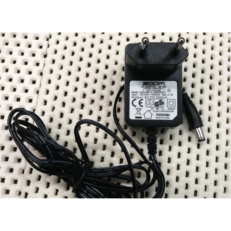 ZOOM AD-16E Power supply - 9V DC 500mA